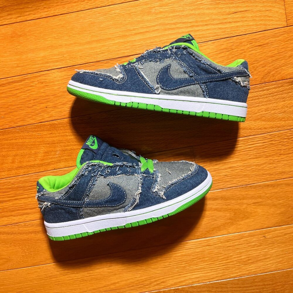 ❌SOLD IG: chillwillscloset❌ NEW DS DENIM Nike Dunk Low Hulk Denim 2004 304874 44